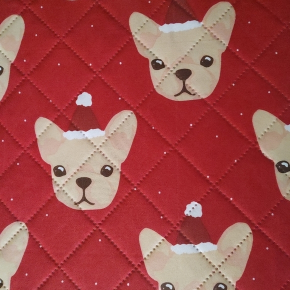 Twin quilt french bulldog christmas bedding pillow case sham frenchie - Picture 3 of 4